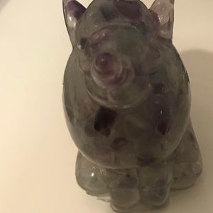 Resin crystal chip unicorn